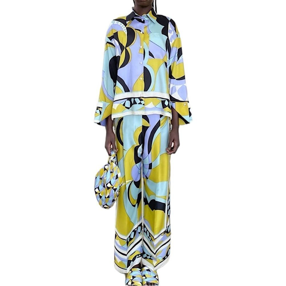 ZARA Set Printed Shirt and Palazzo Pants Size XS• BLOGGER FAVORITE • NEW - Picture 3 of 12